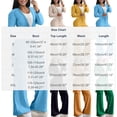 thumbnail image 3 of Miluxas Women's Sports Casual 2 Piece Outfit Long Sleeve Button Cardigan Tops Matchig Loose Wide Leg Cargo Pants with Pockets Tracksuit Set Black, 3 of 9