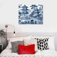 thumbnail image 5 of Awypu Wall Art Canvas ,Chinoiserie Blue And White Porcelain Chinese Style Pattern Canvas Wall Art Home Office Wall Decor Prints Artwork for Bed Dining Room Modern Paintings Housewarming Gifts, 5 of 6
