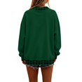 thumbnail image 5 of Hontri Oversized Sweatshirts for Women Crewneck 2026 Fall Outfits Long Sleeve Pullover Sweatshirt, Soft Loose Basic Tops, Casual Lounge Work Daily Wear, Fashion Travel Clothes Blackish Green L, 5 of 6