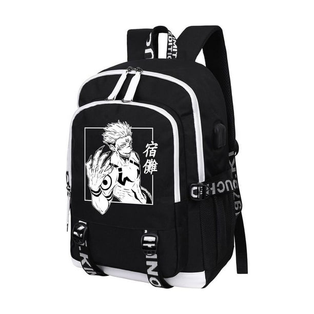 SHIYAO Anime Kaisen Backpack Daypack Student Bag Bookbag Shoulder Bag(Black 3) Walmart.com