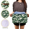 thumbnail image 3 of Yayeee Canvas Storage Basket with Handles for Shelves Fabric Bins Closet Organizer, Light Green Camouflage Design, 3 of 8