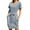 Navy, variant on Women's Summer Striped Short Sleeve T Shirt Dress Casual Tie Waist with Pockets
