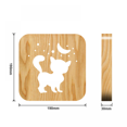 thumbnail image 3 of LED Night Light Carving Wooden 3D Light Three-dimensional Light Creative Wooden Decoration Atmosphere Usb Small Desk Light - FS256, 3 of 4