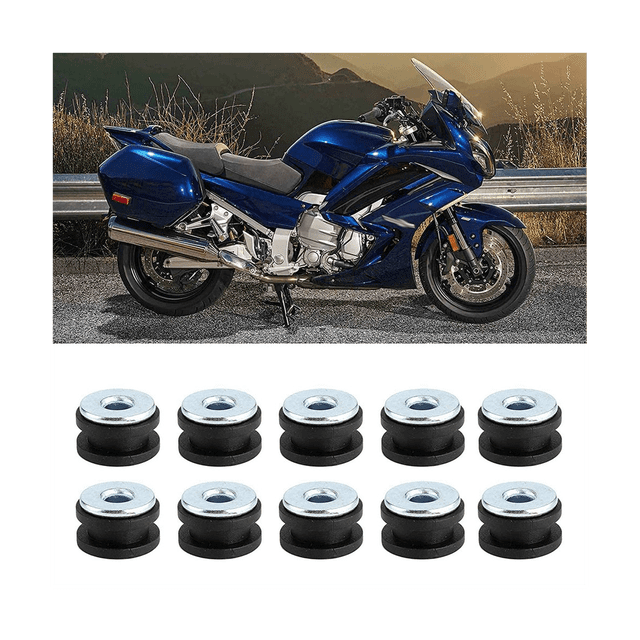 80Pcs Motorcycle Rubber Grommets Kits Motorcycle Windshield Bolts for Fairings Rubber