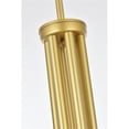 thumbnail image 6 of Living District Layne 30" 6-Light Transitional Metal Chandelier in Brass, 6 of 7