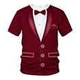 thumbnail image 4 of IWRICH Funny Tuxedo Graphic T-Shirt for Men Novelty Short Sleeve Crewneck Tops Summer Classic Tees M, 4 of 4