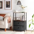 thumbnail image 2 of Industrial Bedside Table, Storage Shelves, Vertical Dresser Tower, 2 of 8