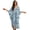 Blue Boho Mandala Daisy, variant on Xixirimido Blue Palm Trees Clouds Print Women Kaftan Dresses Plus Size Swimsuit Coverup Batwing Sleeve Summer Bathing Suit Caftan Loungewear Beach Cover Up
