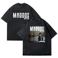 thumbnail image 5 of Maddox Batson T-shirt Vintage Washed Design Men's and Women's Round Neck Short Sleeve Top, 5 of 7
