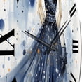 thumbnail image 3 of Designart "Stylish Dress Delight Pointillism I" Fashion Oversized Wall Clock, 3 of 5