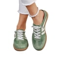 thumbnail image 4 of UDAUDU Womens Sneakers 2026 Fashion Sneakers with Removable Insole Stylish and Lightweight Spring Summer Fall Shoes for Women Casual Non Slip Lace Up Walking Footwear Green, 4 of 7