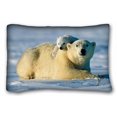 thumbnail image 1 of RYLABLUE Taie d'Oreiller Style Ours Polaire Taille 20x30 Pouces Impression Recto-Verso, 1 of 1