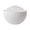 White, variant on CANTAPVA Wall Hanging Planter, Semi-Circular Rattan-Look Wall Mounted Flower Pot, No-Drill Hanging Basket for Indoor Outdoor, Self-Watering Wall Planter for Plants, Herbs, Garden, Balcony