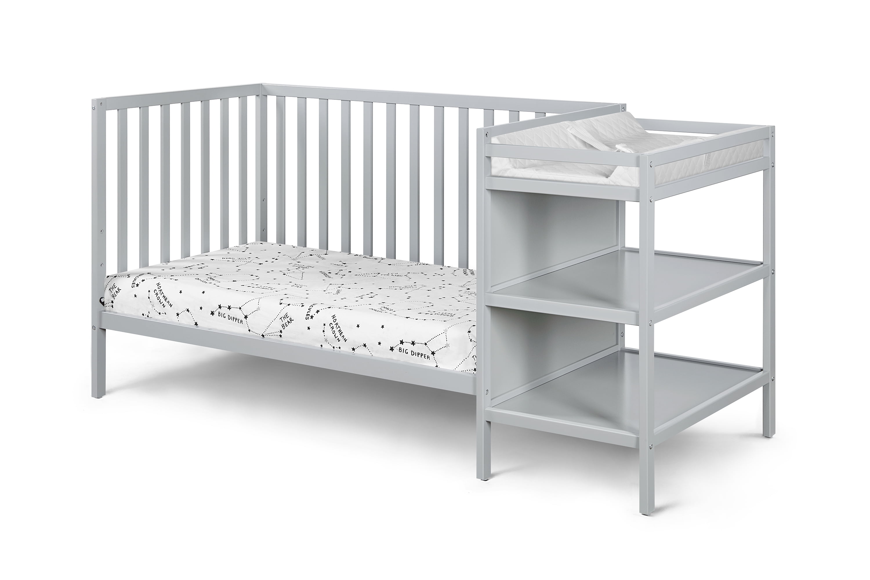 Suite Bebe Palmer Crib & Changer Combo, Gray