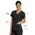 thumbnail image 5 of Barco 'Barco One' 4-Pocket V-Neck Top Scrub Top, 5 of 7