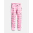 thumbnail image 3 of Wonder Nation Girls' Snug Fit Cotton Pajama Top and Pants Set, 2-Piece, Sizes 4-10, 3 of 3