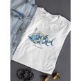 thumbnail image 3 of Thunnus Puzzlidae T-Shirt Women -Engin Selcuk Designs, Female Small, 3 of 4