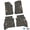 Rugged Woods Camouflage w/ Orange & White insert, variant on Flextread Floor Mats for 20-24 Jeep Gladiator - Mopar Licensed Factory Fit - Purple w/ Jeep Wave & Wheel Insert - 100% Made in USA