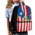 thumbnail image 3 of Uourmeti Polyester School Backpack Daypack With Flag Floral Design - Spacious Bag for Student Daily Use and Travel, 3 of 6