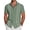 Army Green-white Webbing, variant on COOFANDY Men's Cuban Guayabera Short Sleeve Button Down Shirt - Casual Summer Beach Linen Shirts