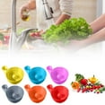 thumbnail image 5 of 1 Pc 3D Printed Automatic Fruit Washer Bowl with Strainer Portable Fruit Washing Spinner Bowls Draining Fruits and Veggies Cleaner Device Multipurpose Rinse Basket for Kitchen, 5.51"x4.33", Orange, 5 of 5