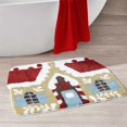 thumbnail image 1 of Cute Gingerbread House Christmas Rug 24'W x 31'L Non-Slip Plush for Bathroom Kitchen Holiday Bedroom Decor, 1 of 5