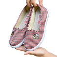 thumbnail image 5 of Willtoo Women Slip‑On Plaid Canvas Flats Cute Bee‑Embroidered Comfort Casual Walking Shoes Lightweight Non‑Slip Soft‑Sole Loafers, 5 of 5