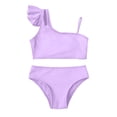 thumbnail image 5 of MEZZALL Summer Girls Two Piece Swimsuits Swim Tops With Shorts Solid Color Tankini Tops With Swim Shorts Comfortable Swimwear For Kids Brazilian Beachwear, 5 of 6