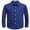 Deep Blue, variant on Boys Long Sleeve Dress Shirt Button Down Shirts Formal School Uniform Shirt