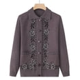 thumbnail image 4 of Ropa de primavera para personas de mediana edad y mayores, cárdigan fino, suéter de abuela para primavera y otoño, suéter para madre, abrigo, ropa para señora mayor, 4 of 5