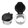 thumbnail image 2 of Zcargel Pair 12V Power Outlet Dash Cap for Chevrolet Silverado GMC Sierra Tahoe 2007-2013 Replace 20983936 25793816 ABS Black Chrome Pop-out Knob, 2 of 10
