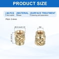 thumbnail image 2 of 86 Pcs Threaded Inserts, M2 Brass Heat Set Insert for 3D Printing, M2x3.5x4mm, 2 of 6