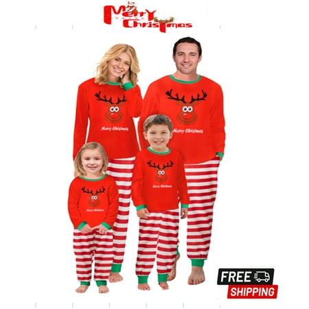 

Sunisery Red Matching Family Pajamas Set Christmas Pjs Long Sleeve Holiday Sleepwear