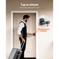 thumbnail image 4 of Fingerprint Door Lock Set Electronic Biometric Knob Keyless Entry Door Lock with Handle Auto Locking One Time Code Anti Peeking Password Easy Installation for Home Apartment Matte Black, 4 of 12
