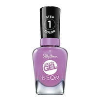 Sally Hansen Miracle Gel Nail Polish, Violet Voltage Neon, 0.5 fl oz, No UV Lamp Needed