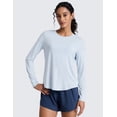 thumbnail image 2 of CRZ YOGA Lightweight Long Sleeve Workout Shirts for Women Gym Running Tshirts Athletic Training Tops, 2 of 5