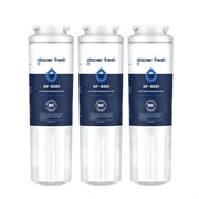 GLACIER FRESH UKF8001 Compatible with Whirlpool Refrigerator Water Filter 4, EDR4RXD1, EveryDrop Filter 4, 4396395, Maytag UKF8001, UKF8001AXX, WHR4RXD1, KAD4RXD1, 46-9006, Puriclean II, Pack of 3