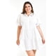 thumbnail image 5 of Vestido de popelina Roman Fashion /Tallas Extras, 003 (Blanco) blanco 42, 5 of 7