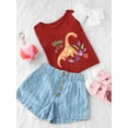 thumbnail image 3 of Storybook Dino Girl Cute T-Shirt Toddler -Image by Shutterstock,  3 Toddler, 3 of 4