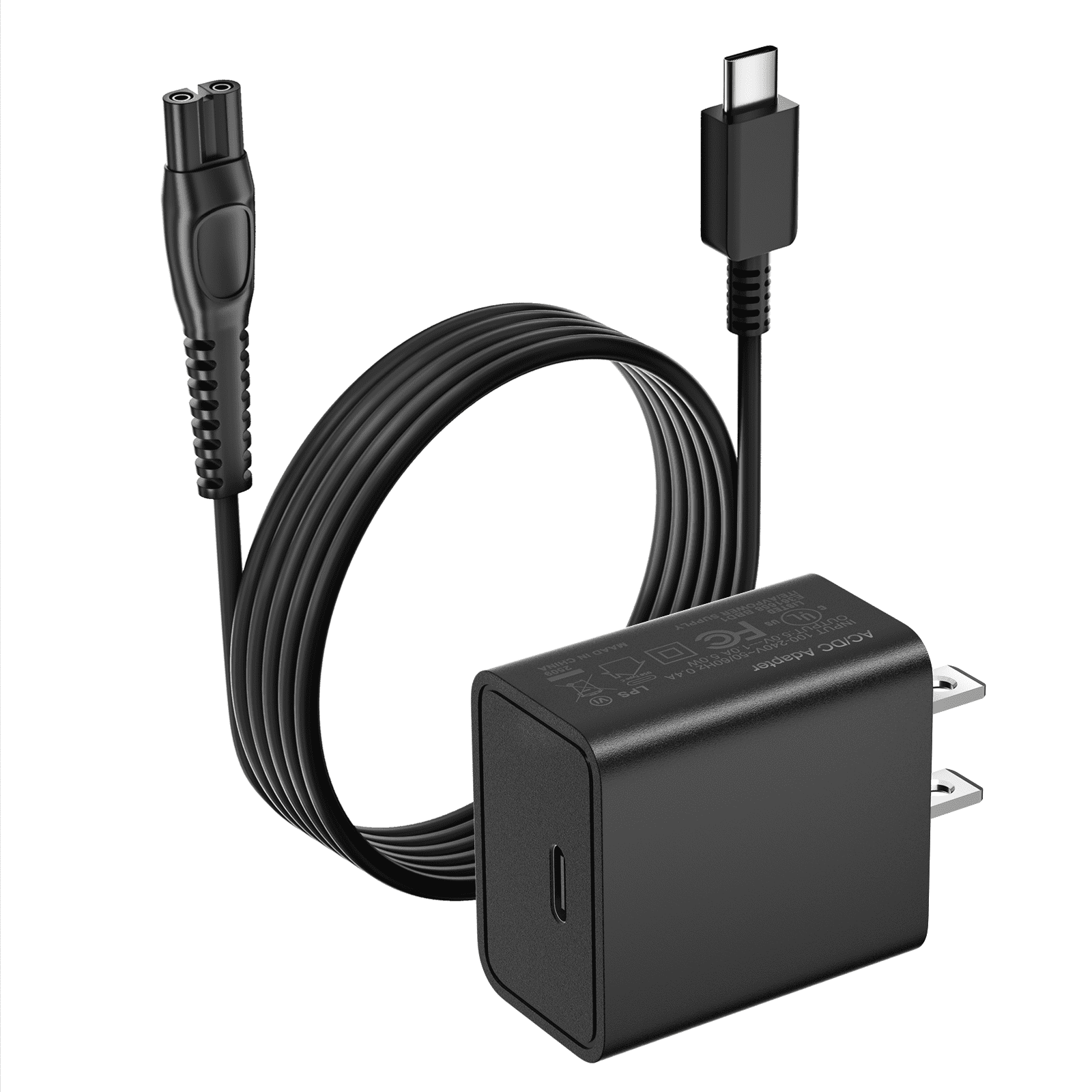 USB C Charger for Philips Norelco One Blade 360 & New Series 2000 3000 5000 7000 i9000, 5V Adapter for Shaver QP2724 QP2834 QP6552, MG5910 MG7910 MG9510, Replacement Phillips Power Cord