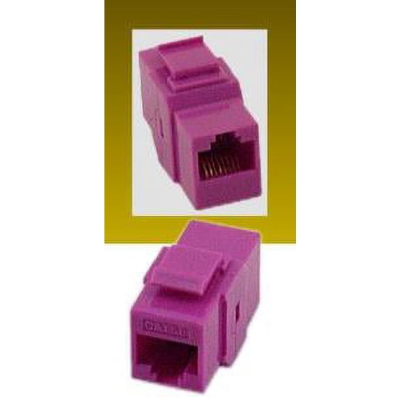 IEC RJ4508F-F-MPIL5 RJ4508 Keystone Connector Female to Female Category 5e Pink