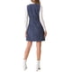 thumbnail image 3 of Vestido de Tweed INSPIRE CHIC sin mangas con escote cuadrado y botones, vestido tipo pinafore A-Line para mujer, talla XL, azul marino, 3 of 6