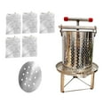 thumbnail image 3 of Tnarru Honey Extractor Fruit Press Stable Base Manual Multifunctional Crusher Making for Vinasse Honeycomb Olive Oil Grape 5 Filtration Meshes, 3 of 8