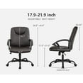 thumbnail image 7 of BestOffice Executive Chair with Swivel & Lumbar Support, 250 lb. Capacity, Brown, 7 of 7