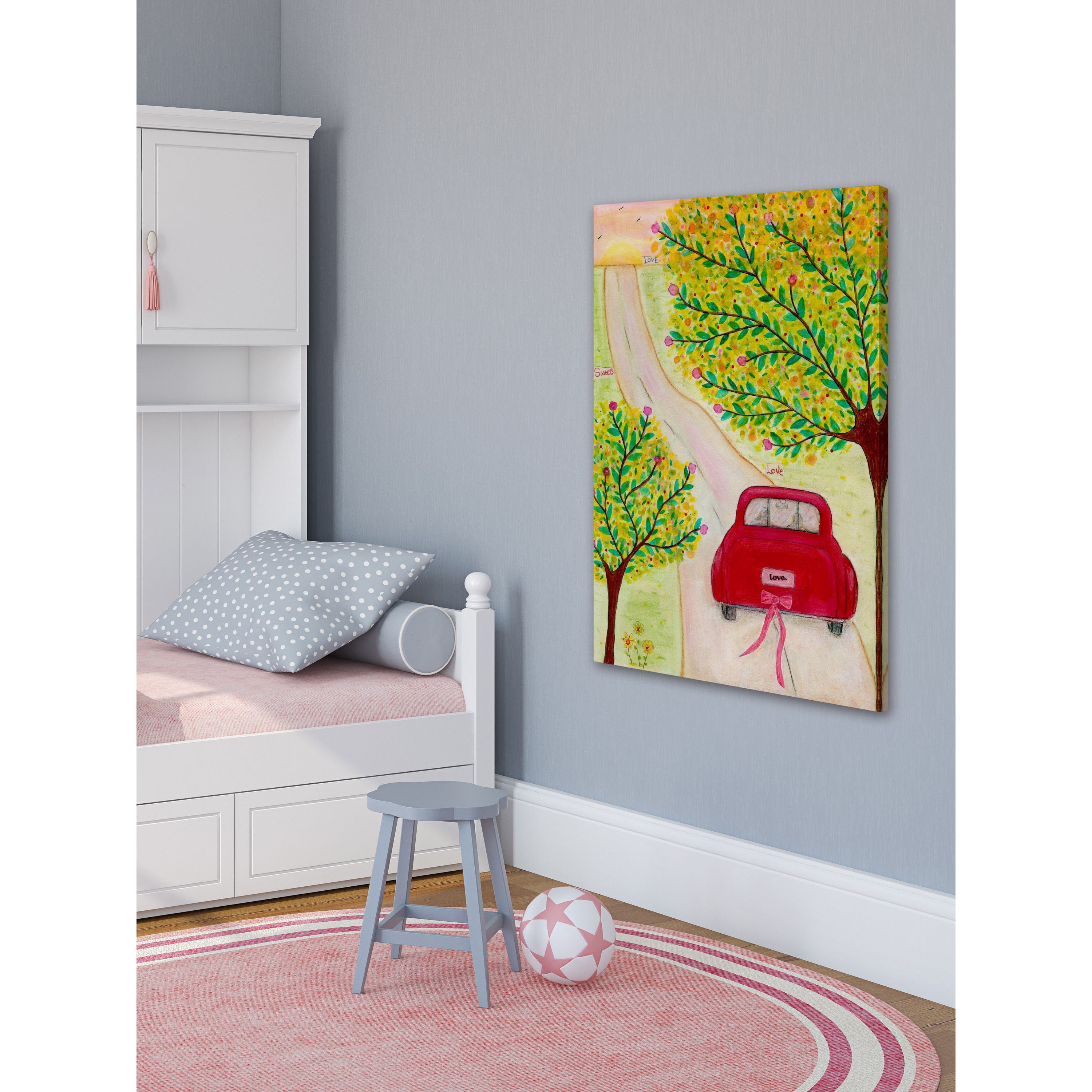 Marmont Hill "Open Road" by Sascalia Painting Print on Wrapped Canvas