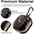 thumbnail image 3 of Funda rígida compatible con Samsung Galaxy Buds 2 (2021), cobertura total, con llavero y protección para Samsung Galaxy Buds Pro (2021), 3 of 5