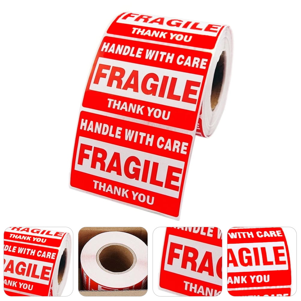 White Fragile Handle With Care Sticker Label At ₹ 0.50/piece In New - Foto 11