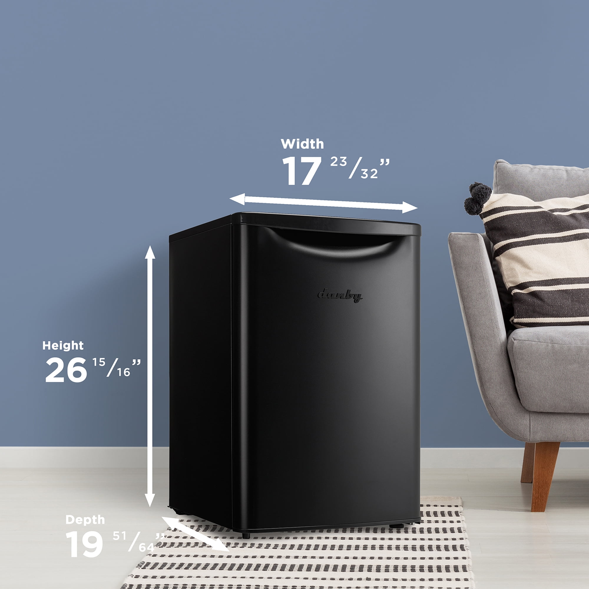 Danby 2.6 cu. ft. Compact Fridge in Matte Black (DAR026A2BDB)