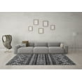 thumbnail image 3 of Ahgly Company Indoor Round Abstract Gray Modern Area Rugs, 5' Round, 3 of 4