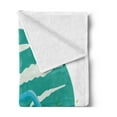 thumbnail image 2 of Tornado Soft Flannel Fleece Throw Blanket, House Caught in Whirlwinds Thunderstorm Catastrophe Disaster Cartoon Design, Cozy Plush for Indoor and Outdoor Use, 70" x 90", Multicolor, by Ambesonne, 2 of 5